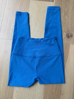 Beyond Yoga blue spacedye At Your Leisure High Waisted Midi leggings